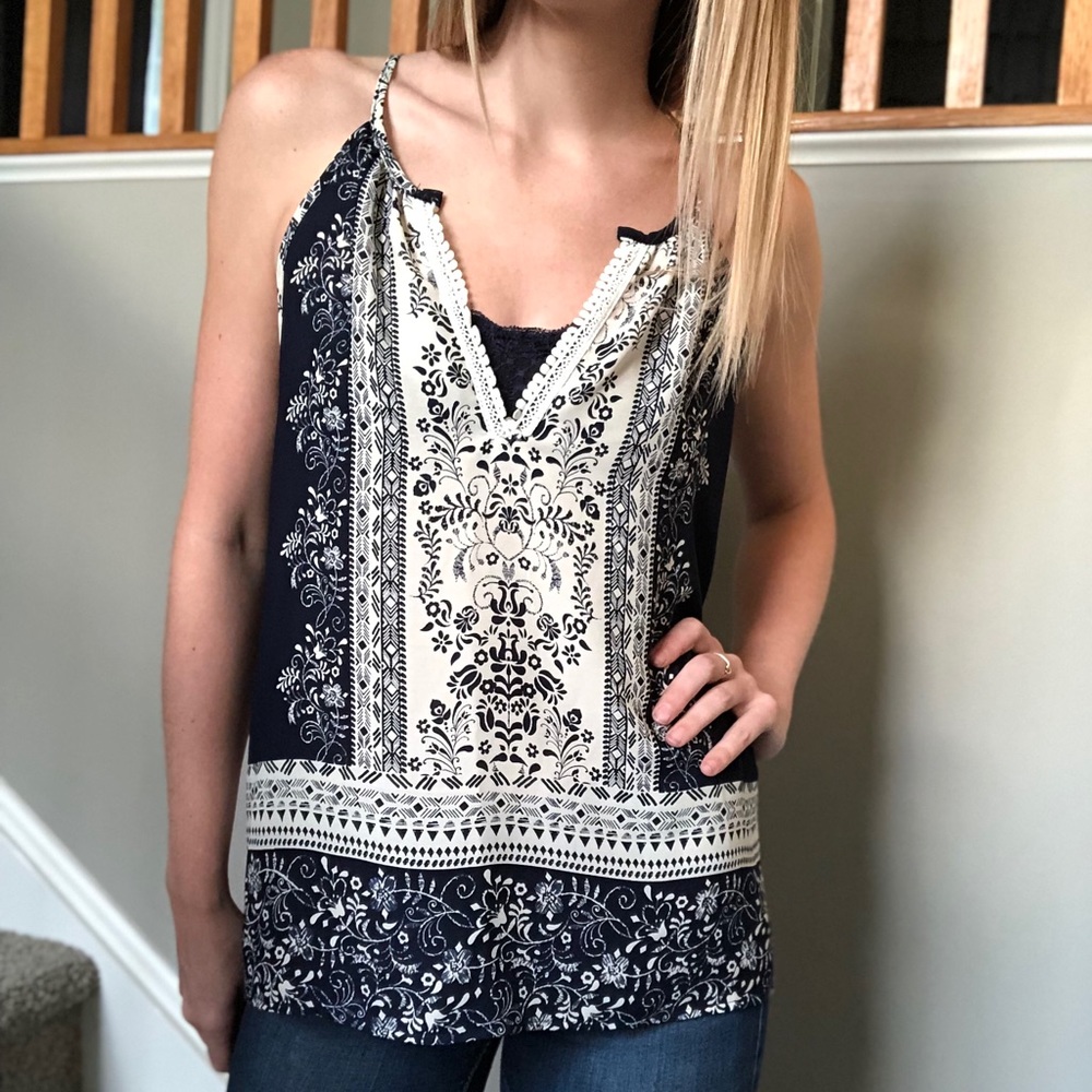 Honey Belle Flowy Floral Tank Top